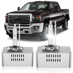 New 2pk D5S HID Xenon Headlight Bulb Compatible with GMC 2015-2018 Sierra 1(contact info removed) 3500 HD 2018-2021 Terrain, 6000K Cool White, Pack of