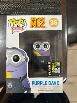 Funko Pop! Despicable Me 2 Purple Dave #36 SDCC 2014