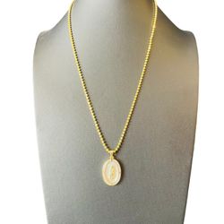 20” 925 Silver (Gold Plated) Moon Bead Necklace Set