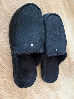 Hurley Black Slip-On Slippers