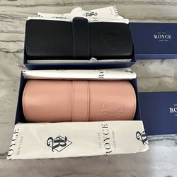 Travel watch jewelry case set of 2