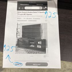 Steele TV Stand For Up To 80” TV Espresso Color 