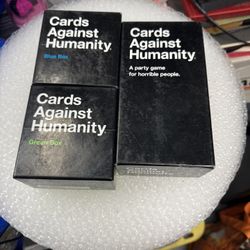 Cards Against Humanity + Green Box and Blue Box