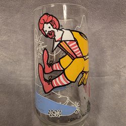 Vtg Ronald McDonald with Fry Guys Collector Drinking Glass