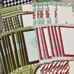 200 Assorted Holiday Themed Cards, Various Designs & Sizes