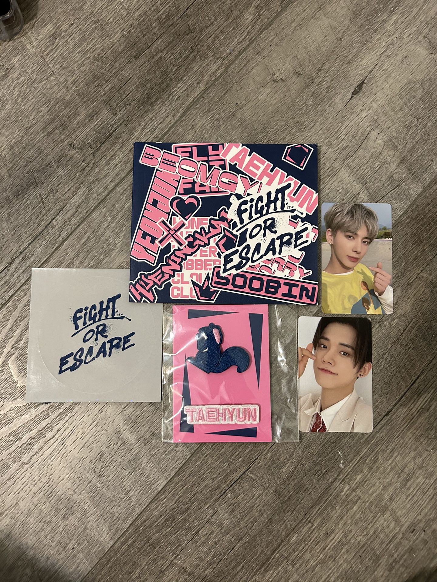 TXT kpop Band, Photo Album, Photo Cards, Pins And Sticker 