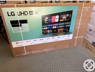 75 Lg tv free delivery 6 month warranty $55 down on Finacing