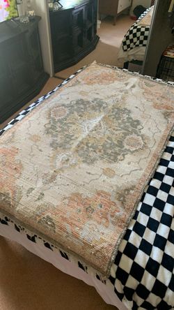 Woven area rug
