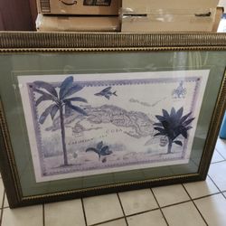Large Framed Cuba Art