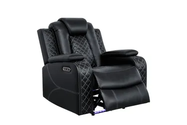 Power Recliner With Led Glow & Air Leather Comfort
