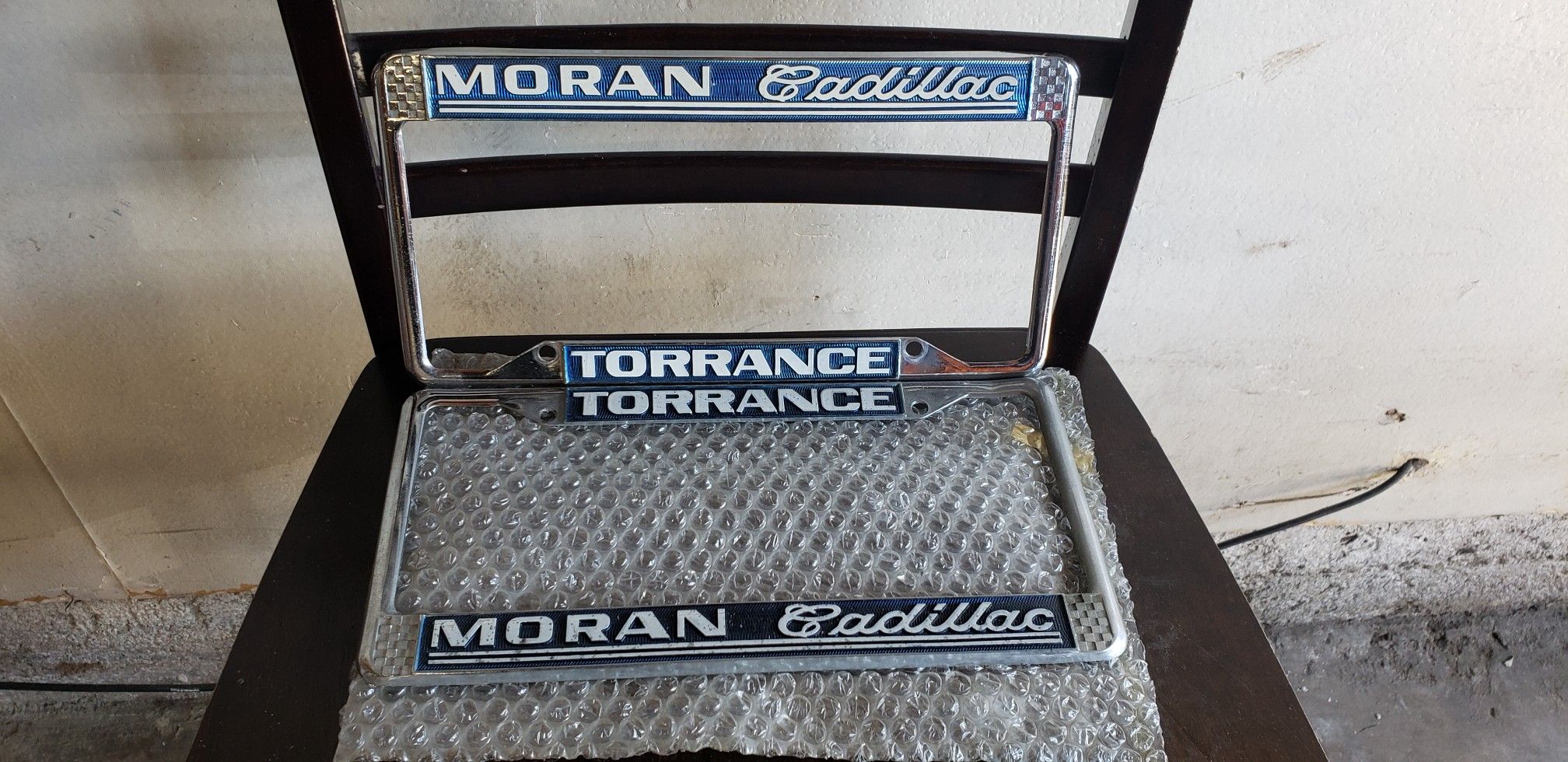 old license plate frames