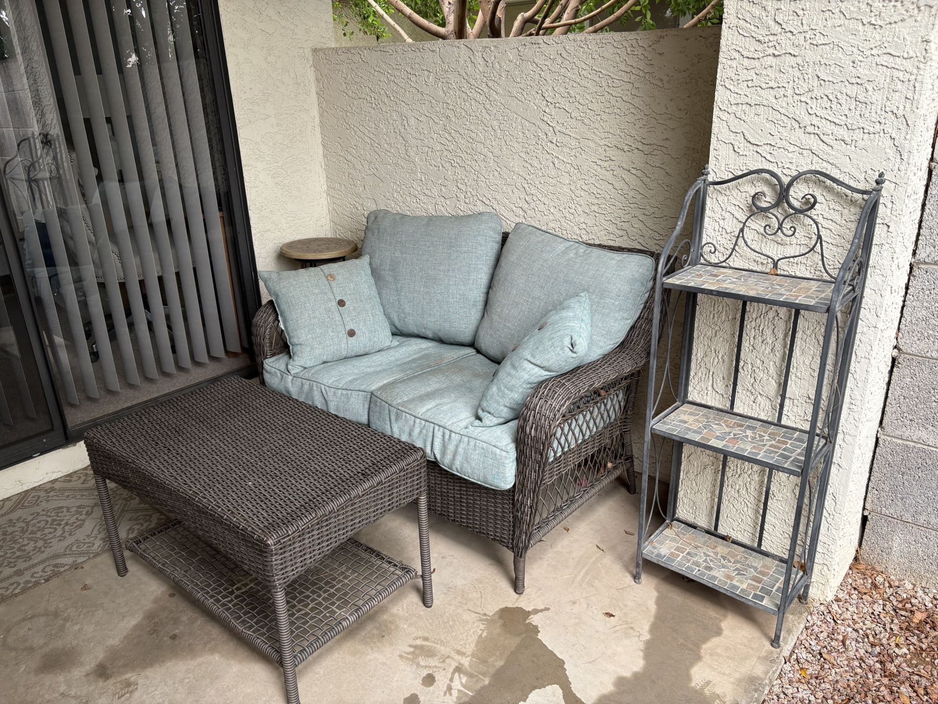 Patio Loveseat & Table