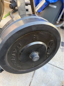 Bumper plates plus stand