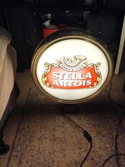 Stella Artois sign that lights up