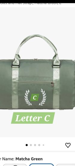 Fitness Workout Sports Travel Duffle Bag-C Initial