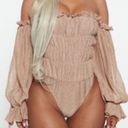 Fashion Nova SEEK ME OUT - OFF THE SHOULDER BODYSUIT
