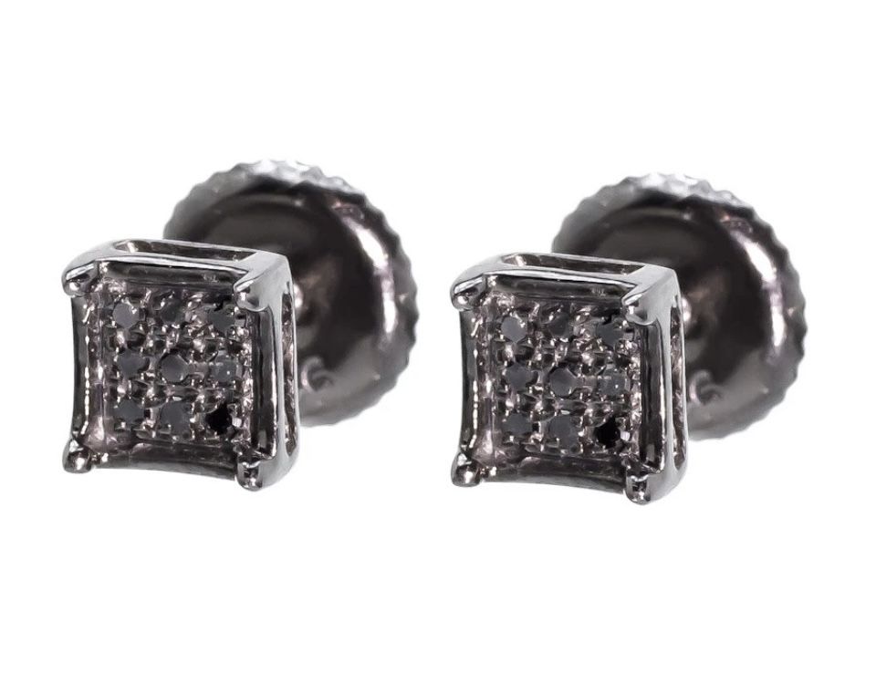 Black Diamond Earrings 5mm