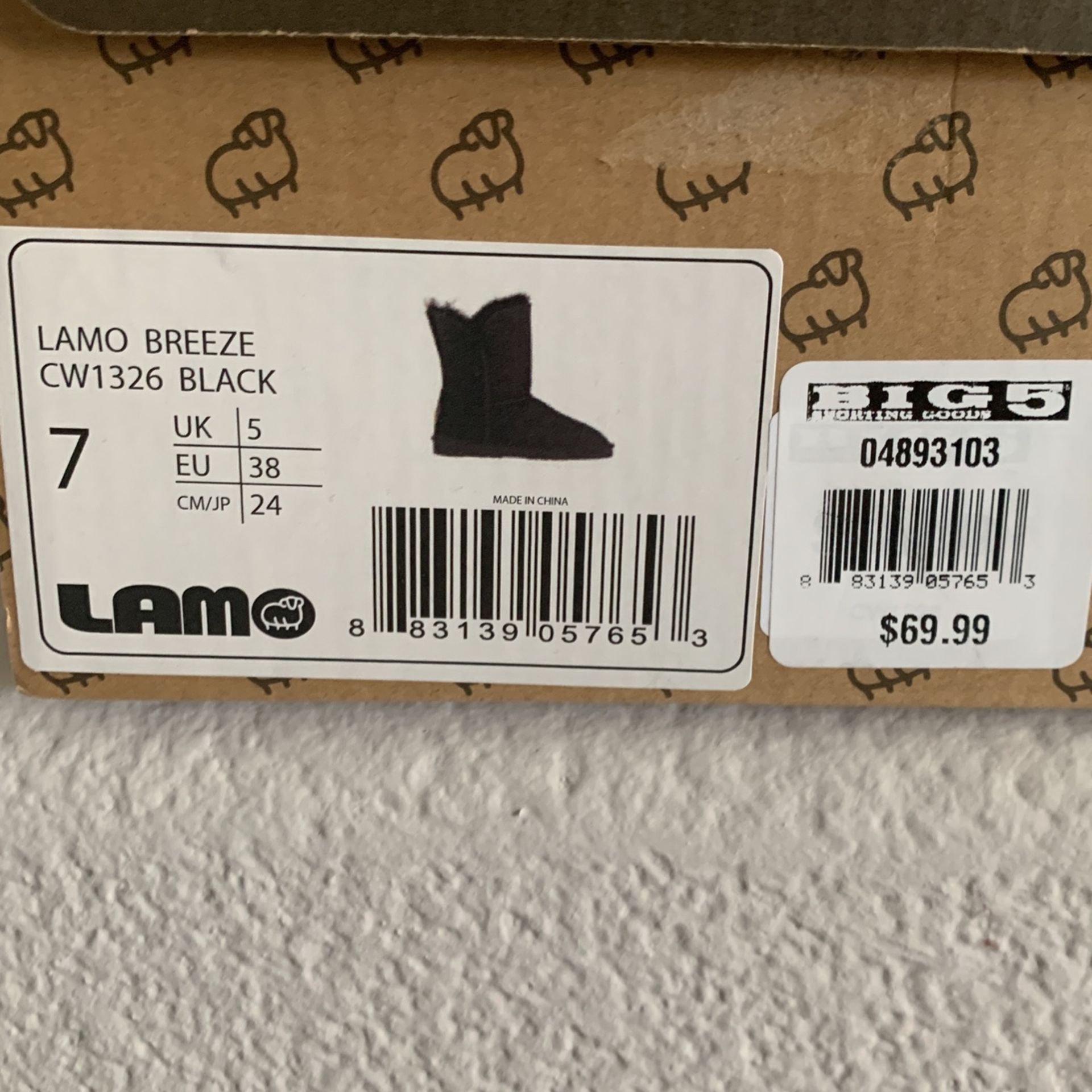 Brand New/ Never Worn Black LAM Boots