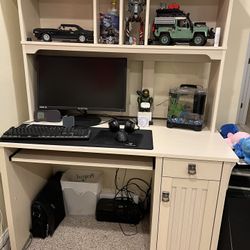 Desk Office Work Station With Removable Hutch