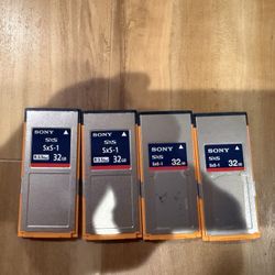 Sony SxS Cards 32GB (4x) – Broadcast Video Memory – Great Deal