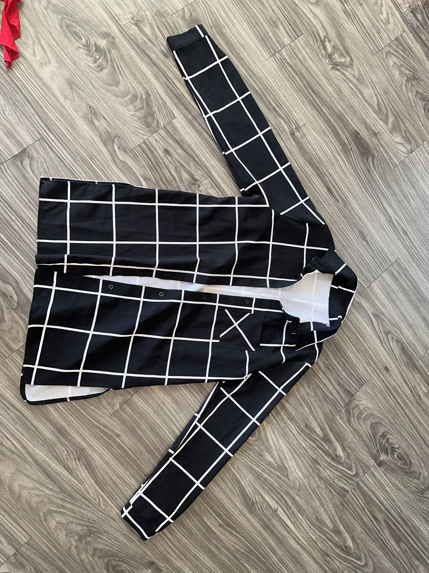 Black & White SHEIN button up