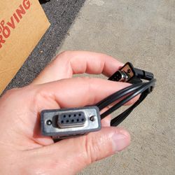 DB9 Serial Extension Cable with DC Power Port - Excellent Condition
