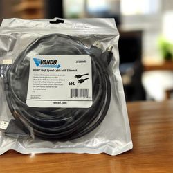 Vanco HDMI Cord, 6ft, New