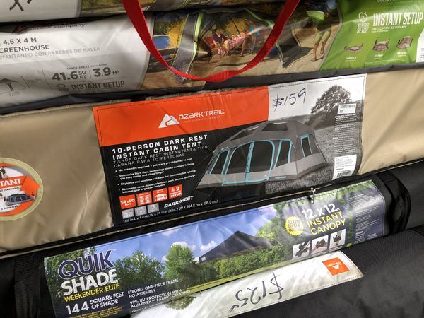 Tent Ozark Trail 10 Person Dark Rest Instant Cabin Tent Brand