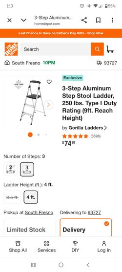 Gorilla 3 step ladder
