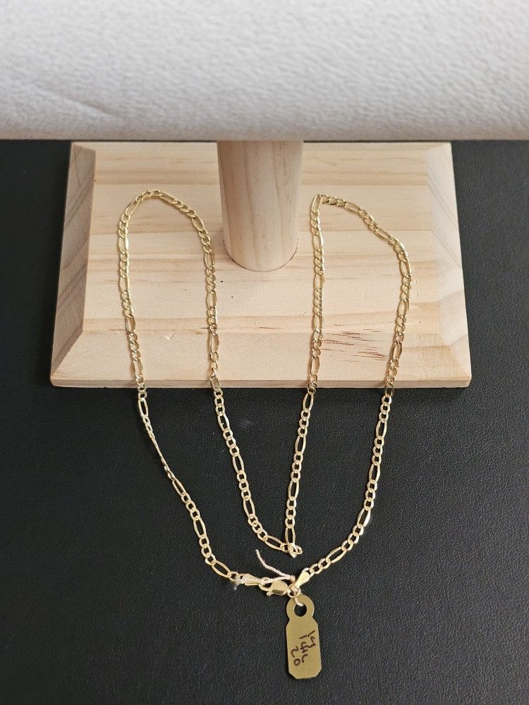 14k Gold Necklace 20 Inch