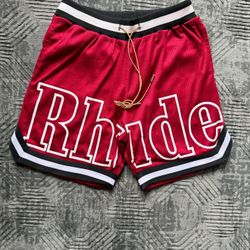 Rhude Red Basketball Shorts Size Small 