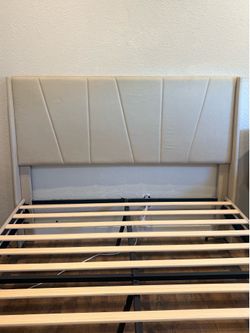 Queen Bed Frame w/ Mattress