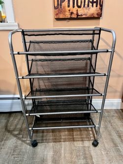 shoe storage cart