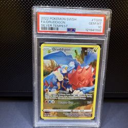 PSA 10 Pokemon Druddigon Silver Tempest
