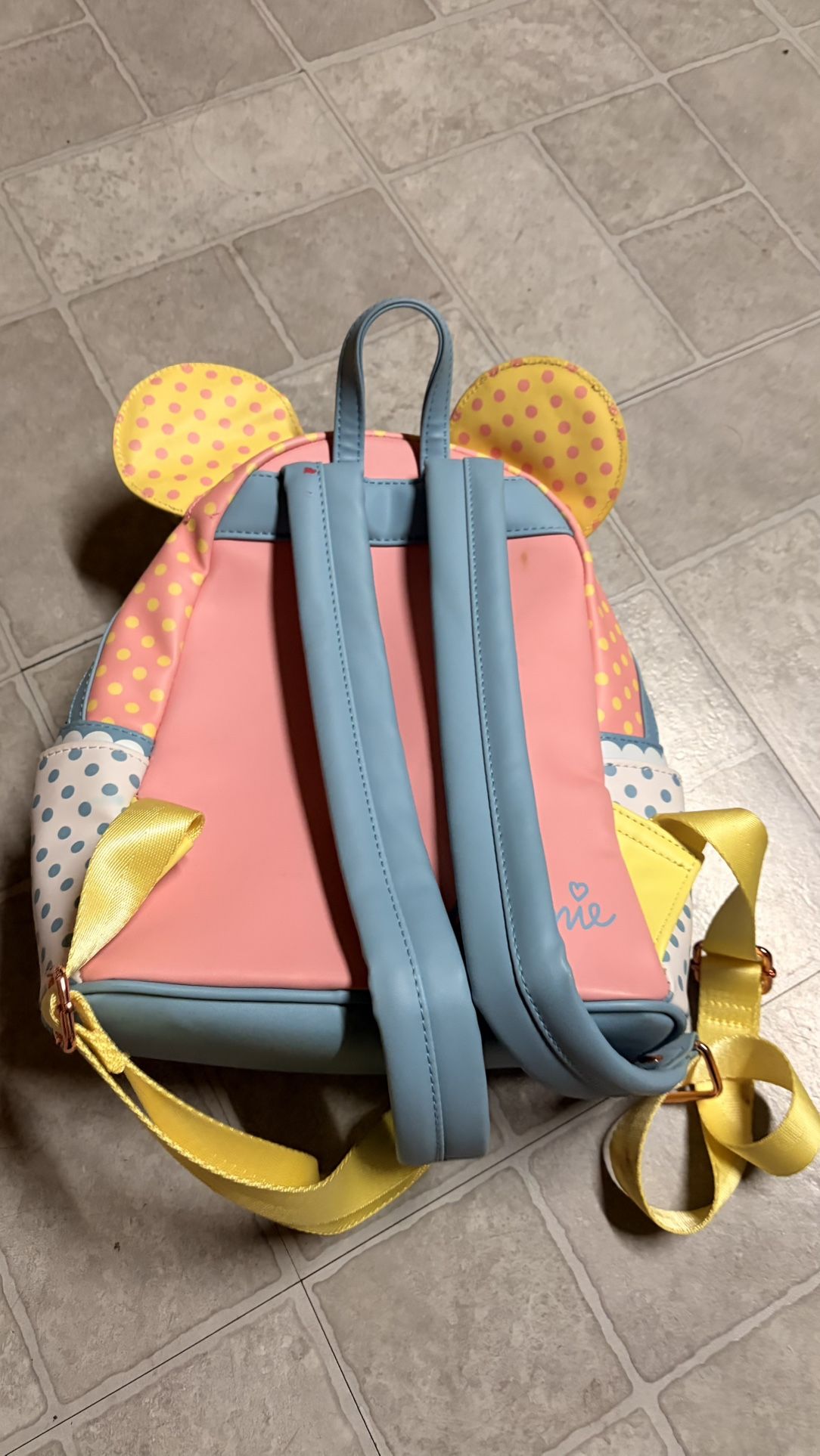Loungefly Disney Minnie Mouse Pastel Polka Dot Figural Mini Backpack ? Pre-order Now! Loungefly Disney Minnie Mouse Pastel Polka  main image 4