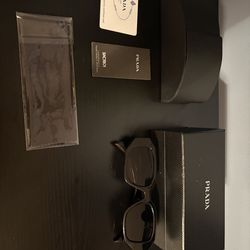 Prada Black Sunglasses w/ Case & Authenticity Card (Like New)