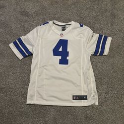 Dak Prescott NFL Jersey (White Color, Size Large)
