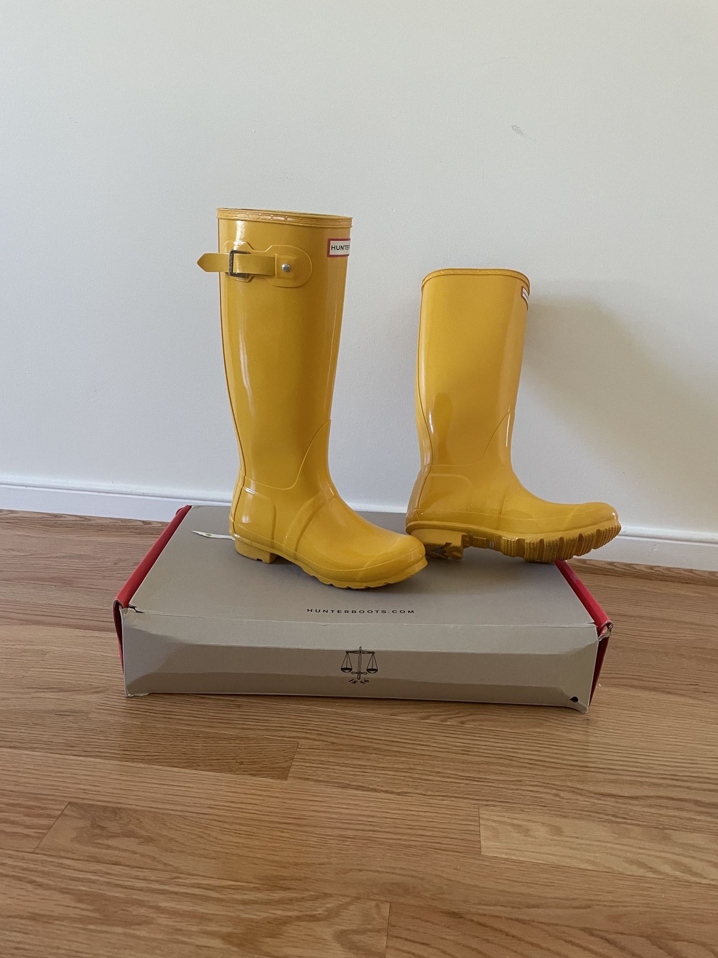 Yellow Hunter Rain Boots