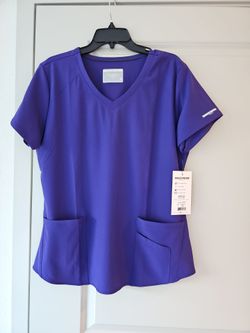 Skechers Scrub Top Purple V-Neck