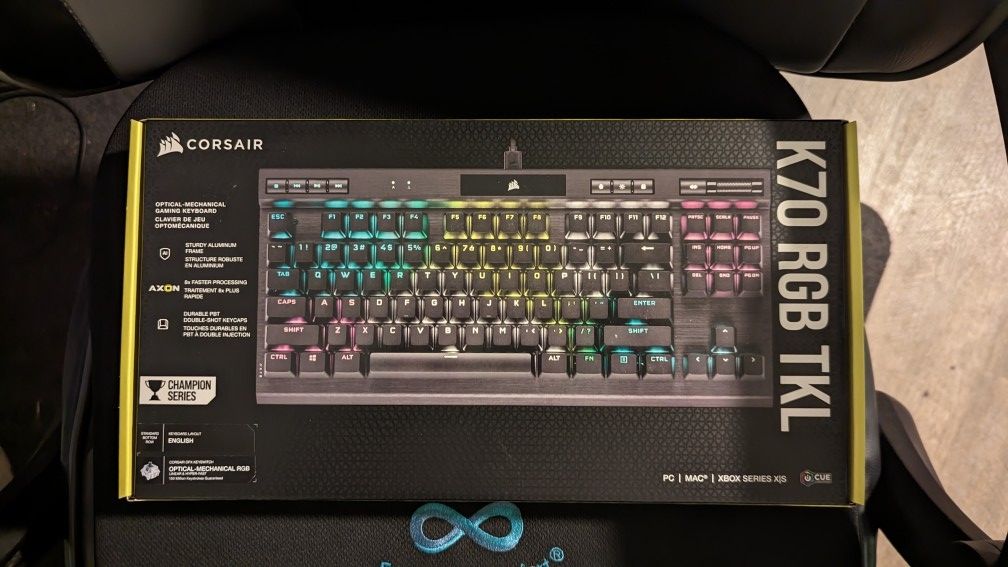 New Corsair K70 RGB TKL Optical-Mechanical Gaming Keyboard