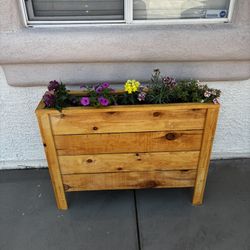 Cedar Wood Planters With Or Without Plants Available