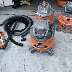 Rigid Construction Vacuums/Shop Vac