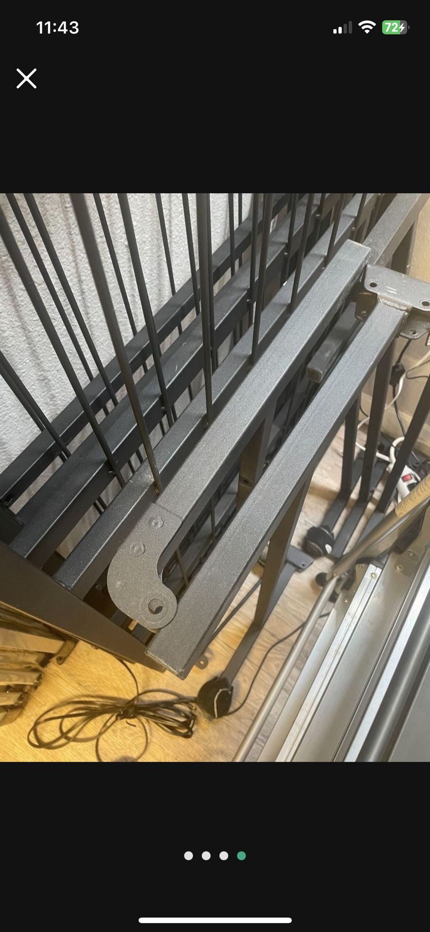 Metal Queen Bed frame (Adjustable Headboard) & Splits Into Two Twin