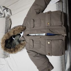 Baby Fleece-Lined Midweight

Jacket with Faux Fur