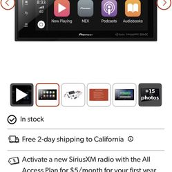 Pioneer DMH-C5500NEX 8 Inch 