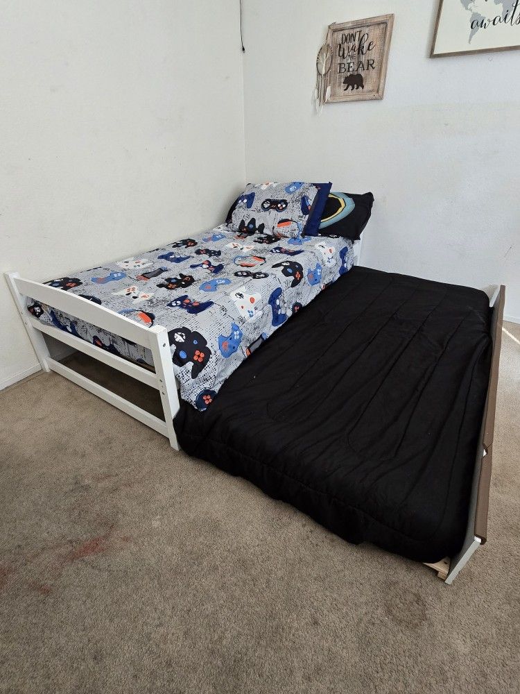 Double Twin Bed Frame Only