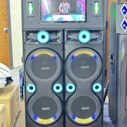 Dolphin Professional Karaoke Party speaker With 4X12’’ Speakers w/Touchscreen