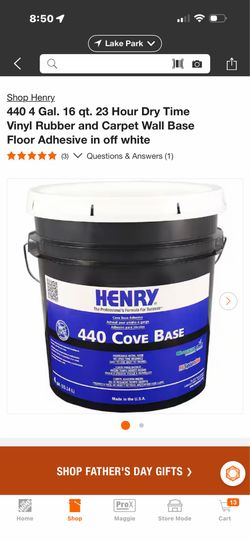 Henry 440 Cove Base Adhesive
