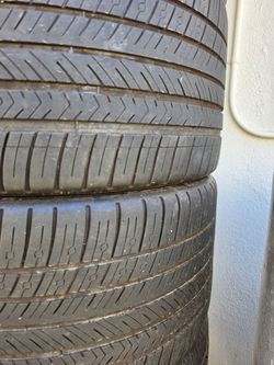Pair of 295 35 20 Michelin Pilot Sport All Season Tires 6/32" 60% treadlife