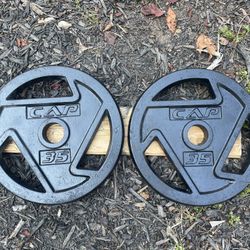 Olympic Weight Plates pair of 35s